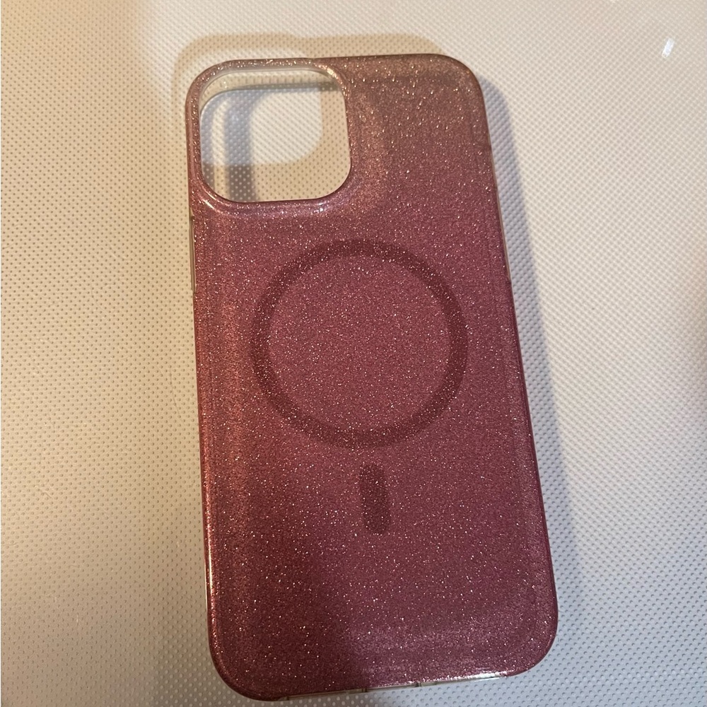 Pink Glitter MagSafe case for iPhone 12 Pro Max